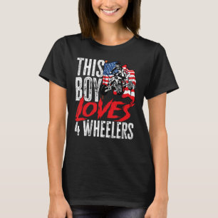 Camiseta EUA Flag Quad ATV This Boy ama 4 Wheelers