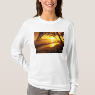 Camiseta EUA, Havaí, Maui, Pôr do sol colorido em um 2