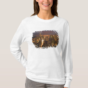 Camiseta EUA, Illinois, Chicago: Vista da Noite do Loop 2