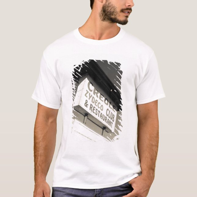 Camiseta EUA, Louisiana, Henderson. Música Creole Zydeco (Frente)