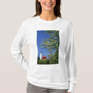 Camiseta EUA, Michigan, East Tawas. Farol de Tawas com