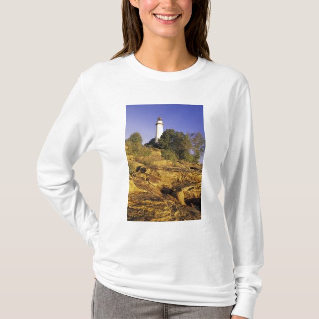 Camiseta EUA, Michigan, Lago Huron. Pointe Aux Barques (Frente)