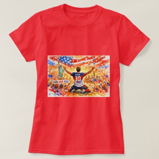 Camiseta EUA na Copa do Mundo 2026 (Frente do Design)