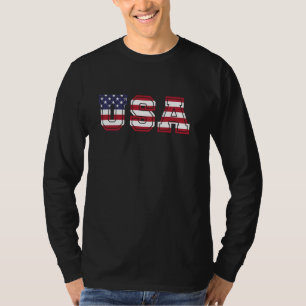 Camiseta EUA no AMERICAN FLAG Style Design - US FLAG 4th Ju
