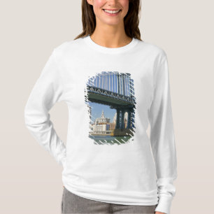 Camiseta EUA, Nova York, Cidade de Nova York. Ponte de Manh