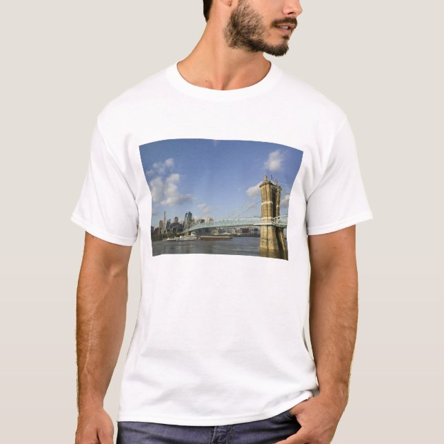 Camiseta EUA, Ohio, Cincinnati: Roebling Suspensão 2 (Frente)