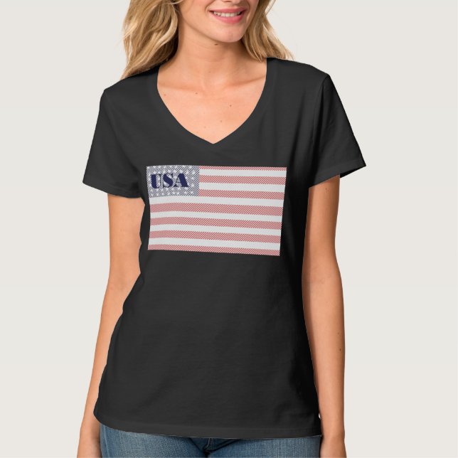 Camiseta EUA para Mulheres (Frente)