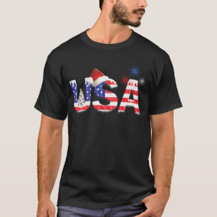 Camiseta EUA para o Natal