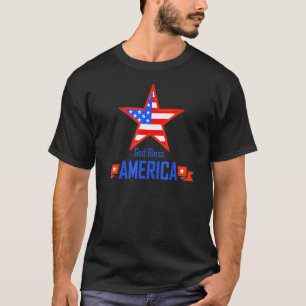 Camiseta Eua Patriótica - América Deus abençoe