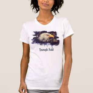 Camiseta *~* EUA Patriótico Americano Moderno Eagle Head Wh