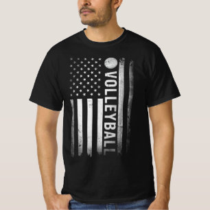 Camiseta EUA Prática de Voleibol EUA Bandeira Mulheres Amer