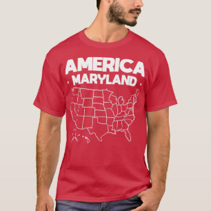 Camiseta EUA presente estado de Maryland