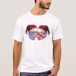 Camiseta EUA-Reino Unido-Papais noeis-Chapéus