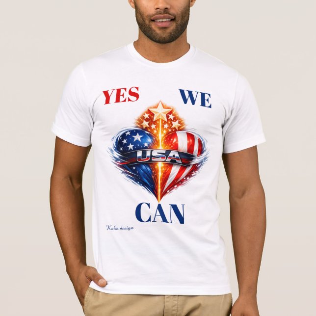 Camiseta EUA sim nós podemos  (Frente)