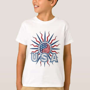 Camiseta EUA Starburst Yin Yang