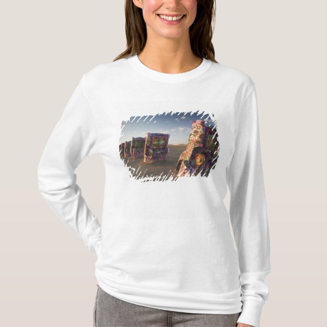 Camiseta EUA, TEXAS, Área de Panhandle, Amarillo: Cadillac  (Frente)