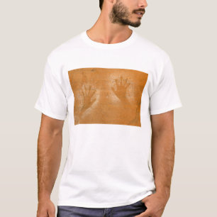 Camiseta EUA, Utah, Impressões de mãos pictográficas em are