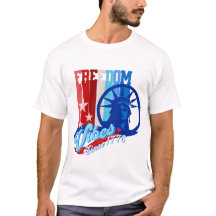 Camiseta EUA Vibrações Patrióticas de Liberdade