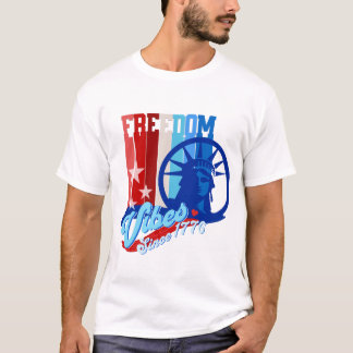 Camiseta EUA Vibrações Patrióticas de Liberdade