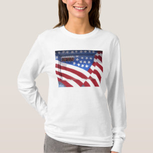 Camiseta EUA, Washington, Moses Lake. Mural da parede da ba