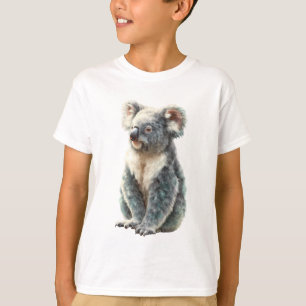 Camiseta Eucalipto Azul Koalinhas Infantís