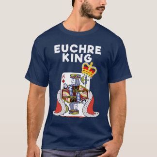 Camiseta Euchre engraçado jogo de cartas King amigos