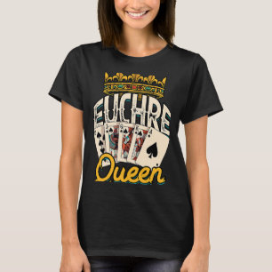 Camiseta Euchre Queen Casino Night Poker Spades e Mahjong