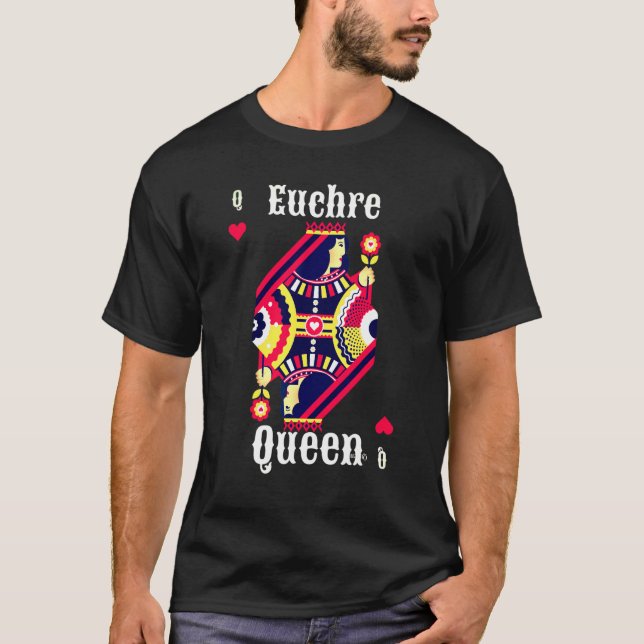 Camiseta Euchre Queen Euchre Card Game (Frente)