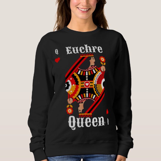 Camiseta Euchre Queen Euchre Card Game (Frente)