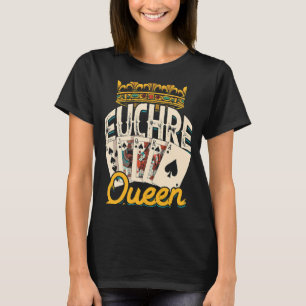 Camiseta Euchre Queen Vegas Casino Poker Spades e Mahjong