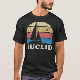 Camiseta Euclid OH Vintage Sailboat 70s Throwback Sunset