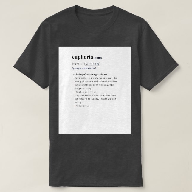 Camiseta euforia kendrick lamar TSirt (Frente do Design)