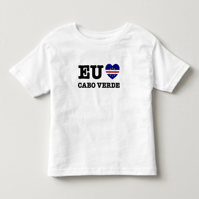 Camiseta Eul Amo Cabo Verde (Frente)