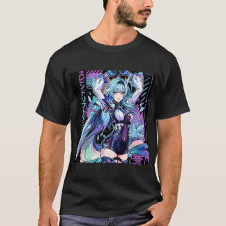 Camiseta Eula Lawrence Cryo Knight Vaporwave Synthwave Esté