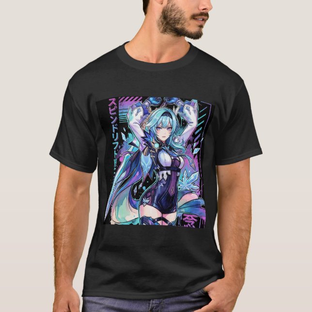 Camiseta Eula Lawrence Cryo Knight Vaporwave Synthwave Esté (Frente)