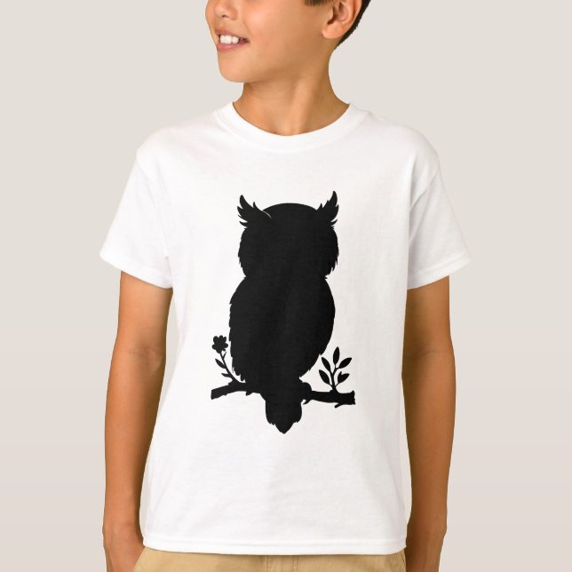 Camiseta Eule - Scherenschnitt (Frente)