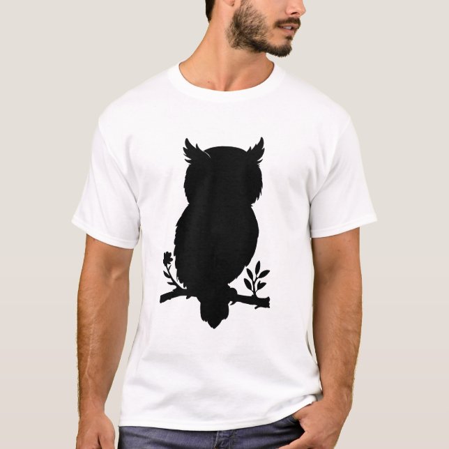 Camiseta Eule - Scherenschnitt (Frente)