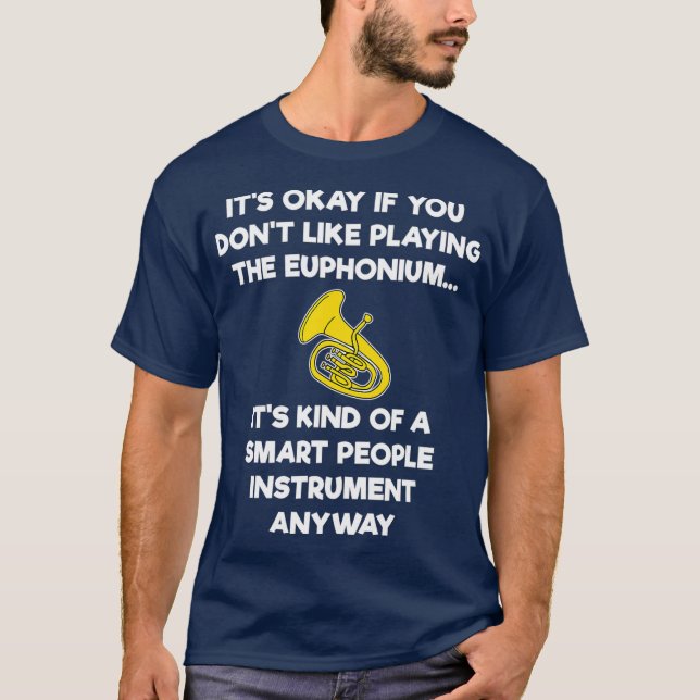 Camiseta Euphonium Gift Funny Euphonium Player Smart (Frente)