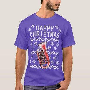 Camiseta Euphonium Ugly Christmas Euphoniumist Brass Musici