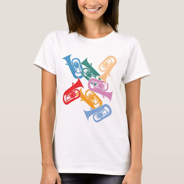 Camiseta Euphoniums coloridos (Frente)