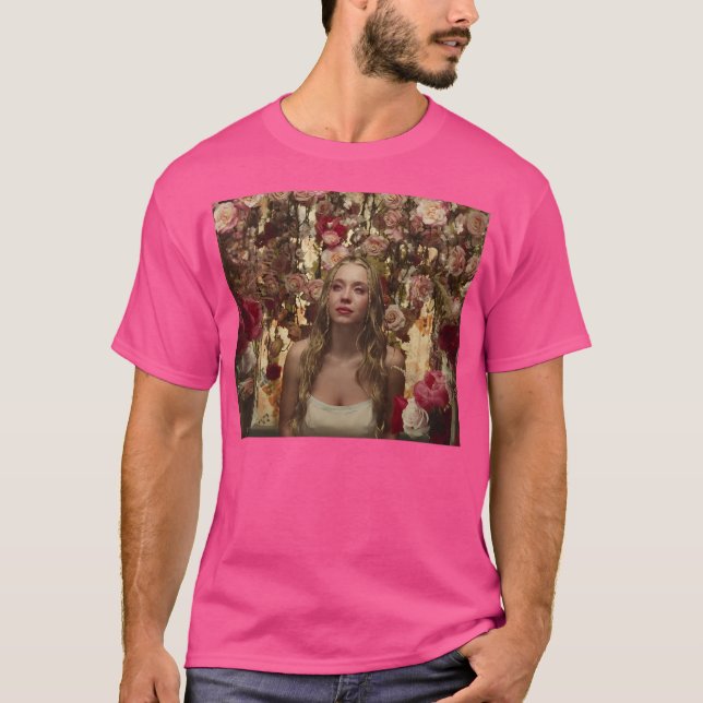 Camiseta Euphoria Hbo Cassie Cries Em Flores (Frente)