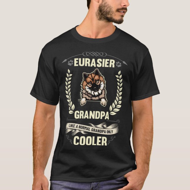 Camiseta Eurasier Grandpa Like A Normal Grandpa Only Cooler (Frente)