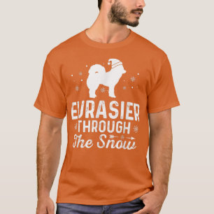 Camiseta EURASIER no Ano Novo de Natal Engraçado da Neve