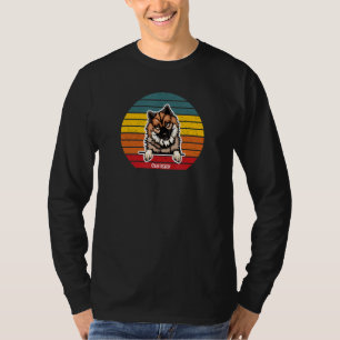 Camiseta Eurasier Owner Retro Vintage Colorful Sunset Puppy