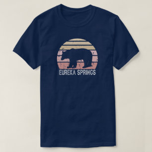 Camiseta eureka springs, arkansas, pouco, ozarks, urso, bl