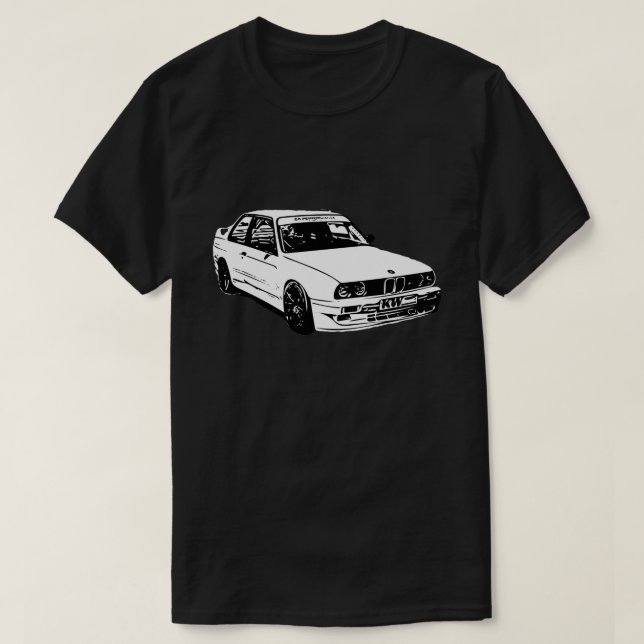 Camiseta Euro de BMW EDM da imagem do vetor (Frente do Design)