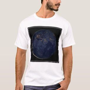 Camiseta Europa, África e Médio Oriente Luzes À Noite