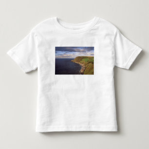 Camiseta Europa, Escócia, Aberdeen. Vista aérea de