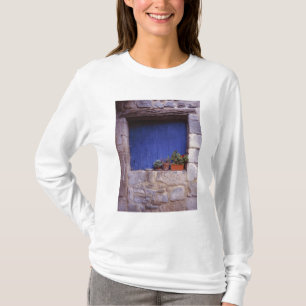 Camiseta Europa, França, Cereste. Uma porta azul adiciona c