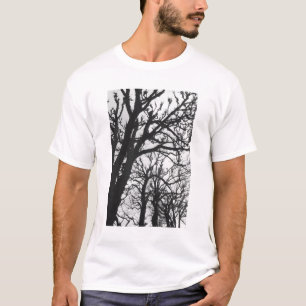 Camiseta Europa, França, Paris. Árvores de inverno, Marco
